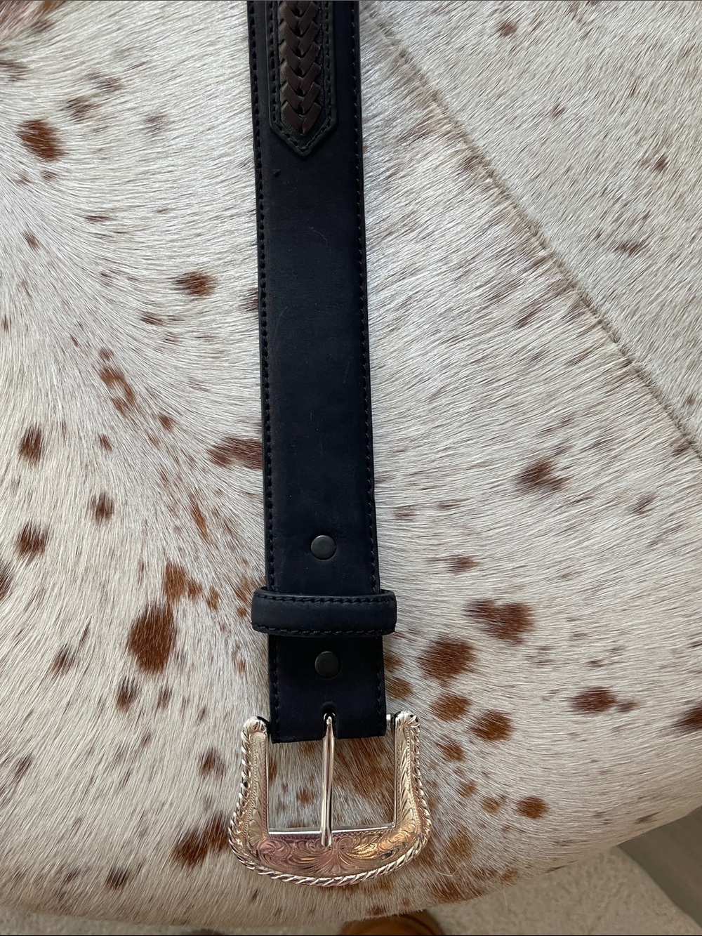 Tony Lama “The Duke” Center Applique Western Belt. Style 7233L size 38